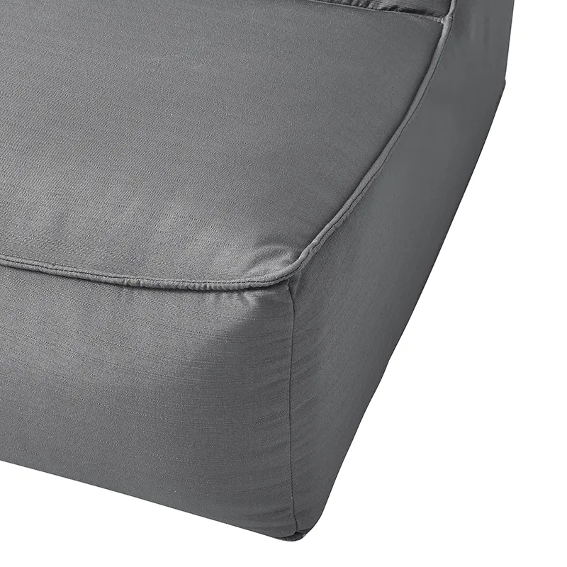 VACOS M49 Neat Stitching Details on Sofa & Footstool Edges